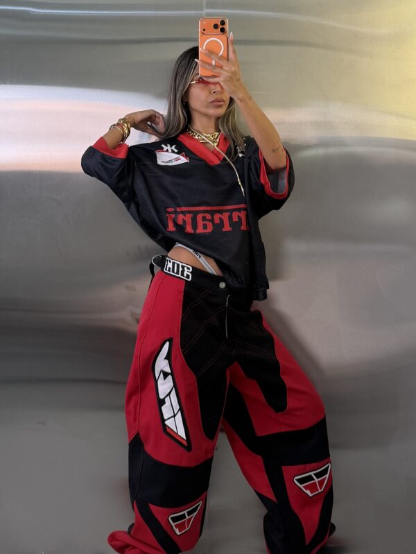 شلوار ریسینیک redblack